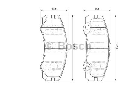 Гальмівні колодки 0986424760 BOSCH