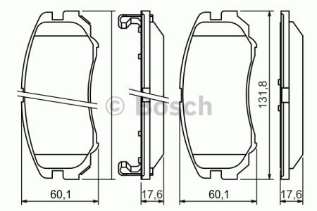 Гальмівні колодки 0986424815 BOSCH