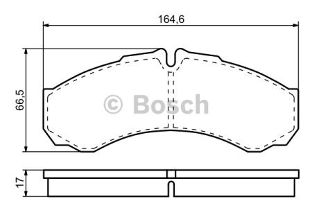 Колодки гальмівні передні, дискові 0986424833 BOSCH