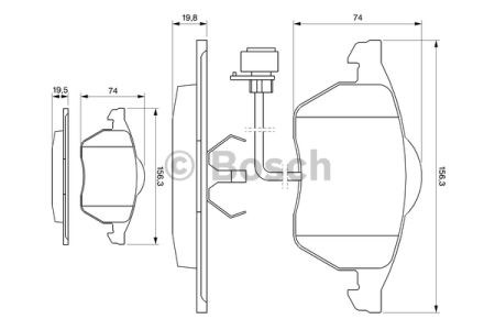 Дискові гальма 0986460937 BOSCH