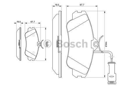 Дискові гальма 0986461115 BOSCH
