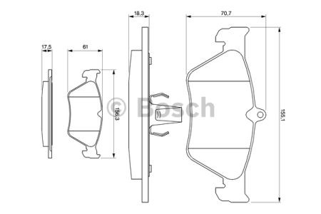 Дискові гальма 0986461129 BOSCH