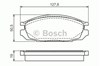 Колодки гальмові задні, дискові 0986461133 BOSCH