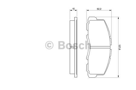 Тормозні колодки 0986469550 BOSCH