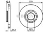 Гальмо дискове переднє 0986478166 BOSCH