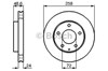 Гальмо дискове переднє 0986478227 BOSCH