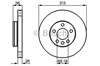 Диск гальмівний передній 0986478296 BOSCH