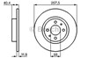 Диск переднього гальма 0986478343 BOSCH