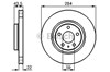 Гальмо дискове переднє 0986478521 BOSCH