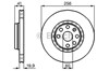 Гальмо дискове переднє 0986478535 BOSCH