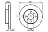 Гальмо дискове переднє 0986478567 BOSCH