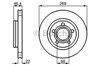 Диск гальмівний задній 0986478574 BOSCH