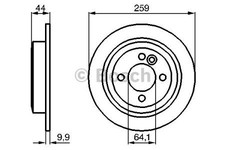 Задні дискові гальма 0986478601 BOSCH