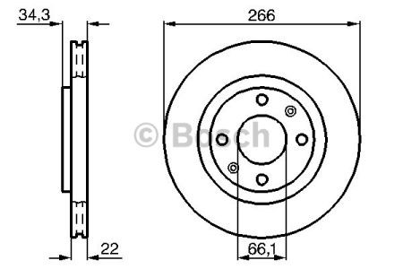 Ротор гальмівний 0986478618 BOSCH