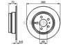 Диск заднього гальма 0986478628 BOSCH