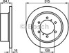 Диск гальмівний задній 0986478713 BOSCH