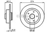 Диск гальмівний задній 0986478744 BOSCH