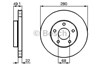 Диск переднього гальма 0986478833 BOSCH