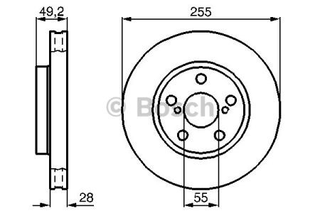 Ротор гальмівний 0986478858 BOSCH