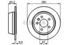 Диск гальмівний задній 0986478873 BOSCH