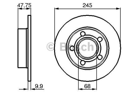 Дискові гальма 0986478888 BOSCH