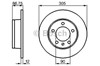 Диск гальмівний задній 0986478970 BOSCH