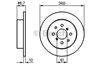 Диск гальмівний задній 0986479014 BOSCH