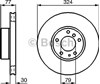 Гальмо дискове переднє 0986479116 BOSCH