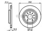 Диск гальмівний задній 0986479142 BOSCH