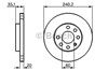 Гальмо дискове переднє 0986479190 BOSCH