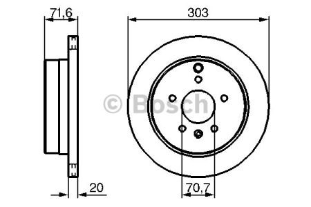 Дискові гальма 0986479268 BOSCH