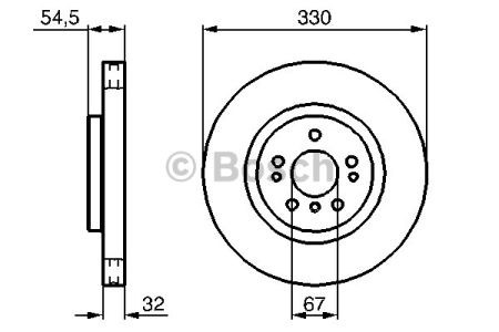 Гальмо дискове переднє 0986479269 BOSCH