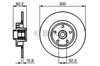 Диск гальмівний задній 0986479280 BOSCH