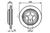 Диск гальмівний задній 0986479285 BOSCH