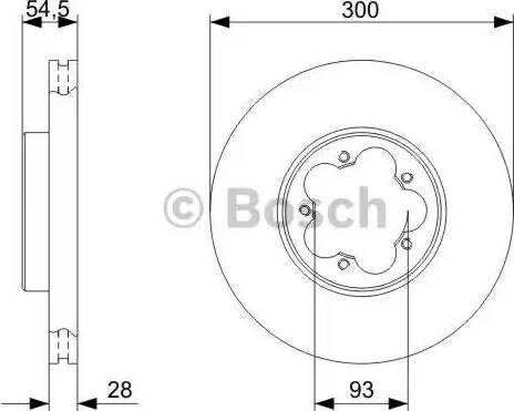 Ротор гальмівний 0986479307 BOSCH