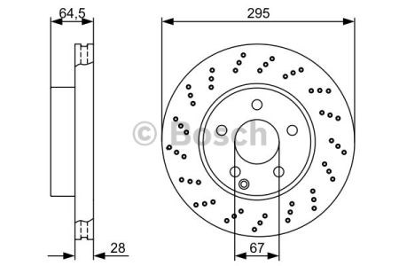 Гальмо дискове переднє 0986479331 BOSCH