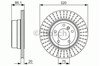 Диск гальмівний задній 0986479351 BOSCH