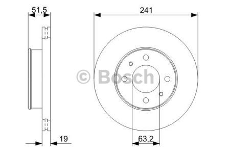 Гальмо дискове переднє 0986479377 BOSCH