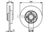 Диск заднього гальма 0986479383 BOSCH