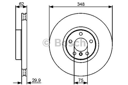 Гальмо дискове переднє 0986479436 BOSCH