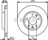 Диск гальмівний передній 0986479444 BOSCH