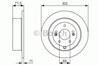 Диск гальмівний задній 0986479509 BOSCH