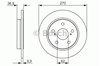 Диск гальмівний задній 0986479519 BOSCH