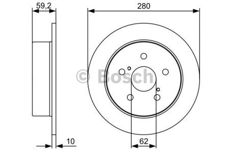 Задні дискові гальма 0986479520 BOSCH