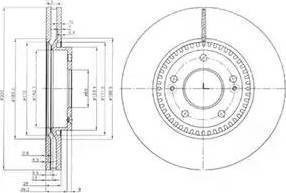 Гальмо дискове переднє 0986479595 BOSCH