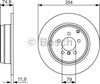 Диск гальмівний задній 0986479612 BOSCH