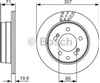 Диск заднього гальма 0986479665 BOSCH