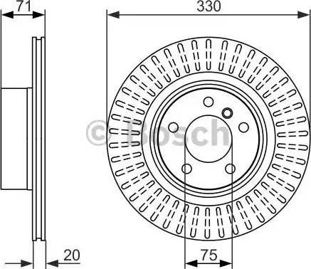 Задні дискові гальма 0986479727 BOSCH