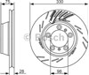 Диск гальмівний задній 0986479732 BOSCH