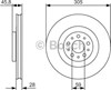 Диск переднього гальма 0986479736 BOSCH